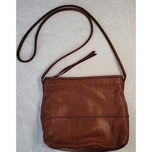 Margot New York VTG Brown Leather Crossbody Purse – Minimalist Classic Bag